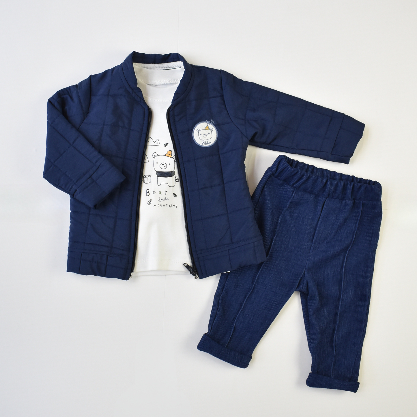 Daddy's Boy Jacket Cotton Set-0
