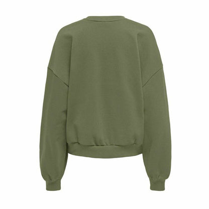 Women’s Sweatshirt without Hood Only Only Onlkatya L/S Love Olive-2