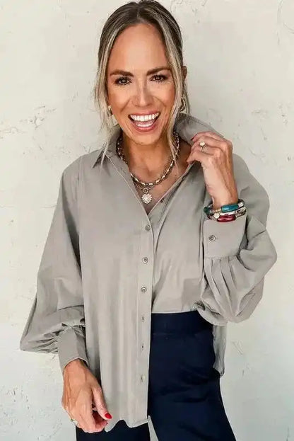 Loose Fit Shirt - Cotton & Linen